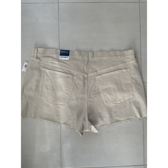 Old Navy Shorts Jean Denim Cut Off Frayed Sky Hi A-Line - Picture 6 of 12